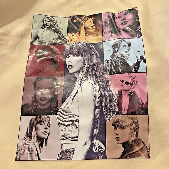 Taylor Swift The Eras Tour Cream Beige Hoodie 2023 - Size M Medium - Picture 1 of 6